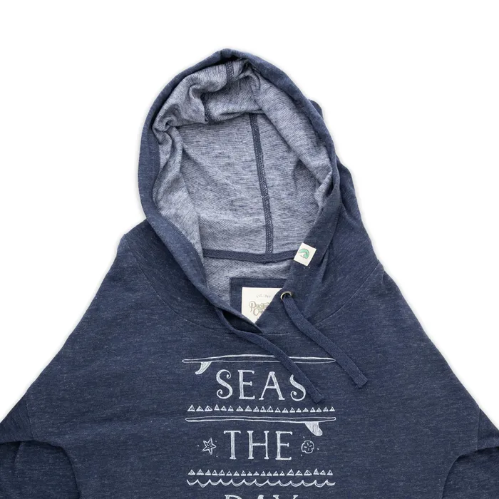 TANKSTREAM Necklaces Pacific Creations Womens Seas The Day Graphic Hoodie Indigo
