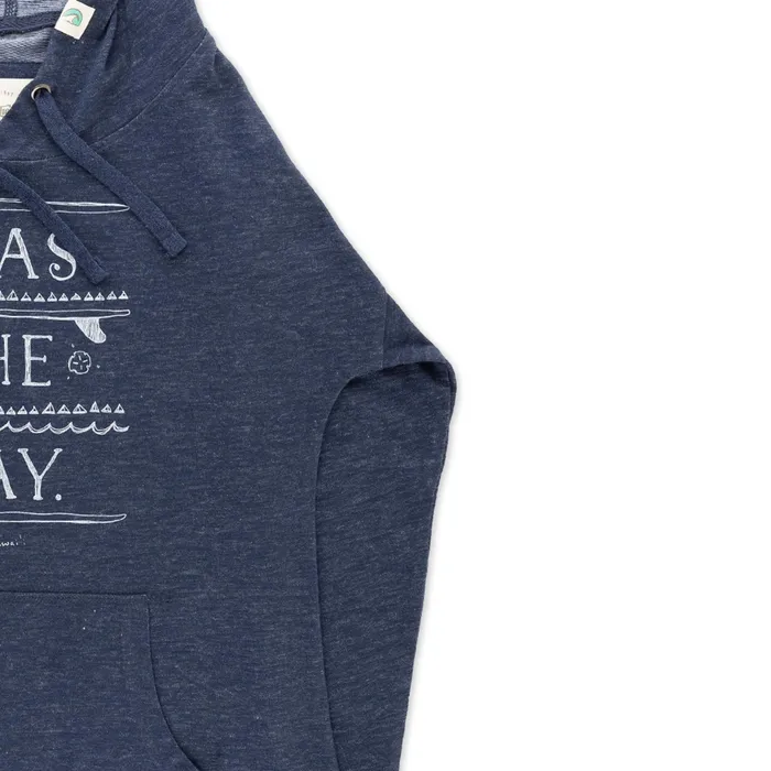 TANKSTREAM Necklaces Pacific Creations Womens Seas The Day Graphic Hoodie Indigo