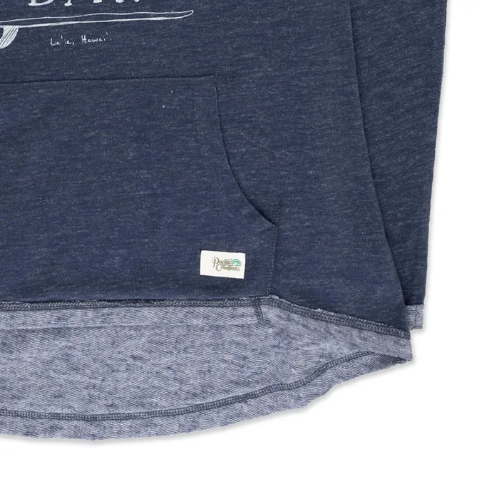 TANKSTREAM Necklaces Pacific Creations Womens Seas The Day Graphic Hoodie Indigo