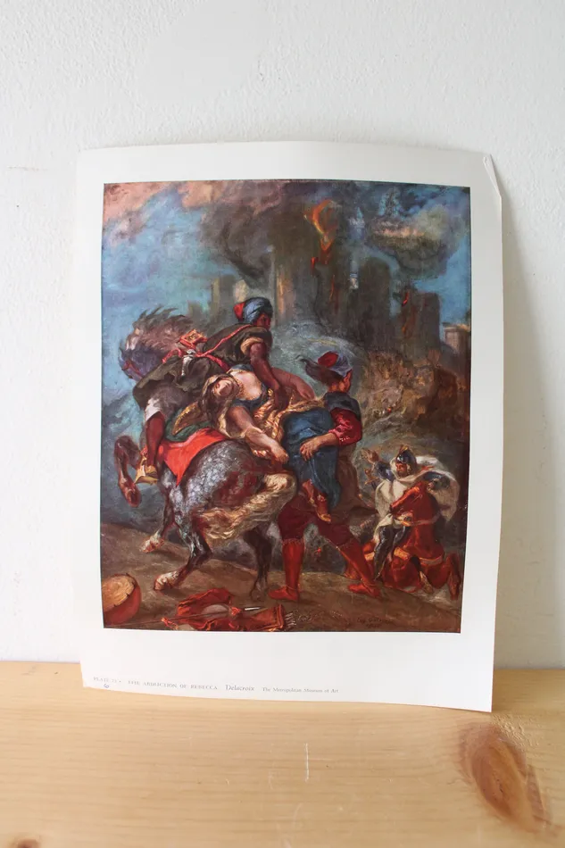 The Abduction Of Rebecca Delacroix The Metropolitan Museum Of Art Print Jubilee Thrift Necklaces