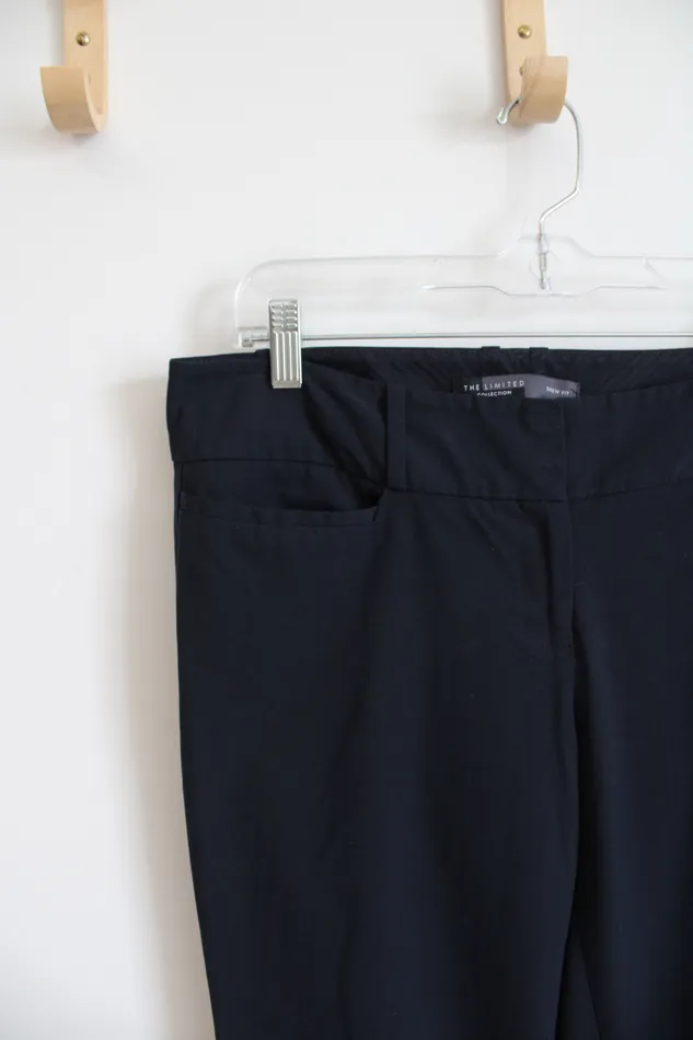The Limited Drew Fit Navy Trouser Pants 8 Short The Limited Earrings