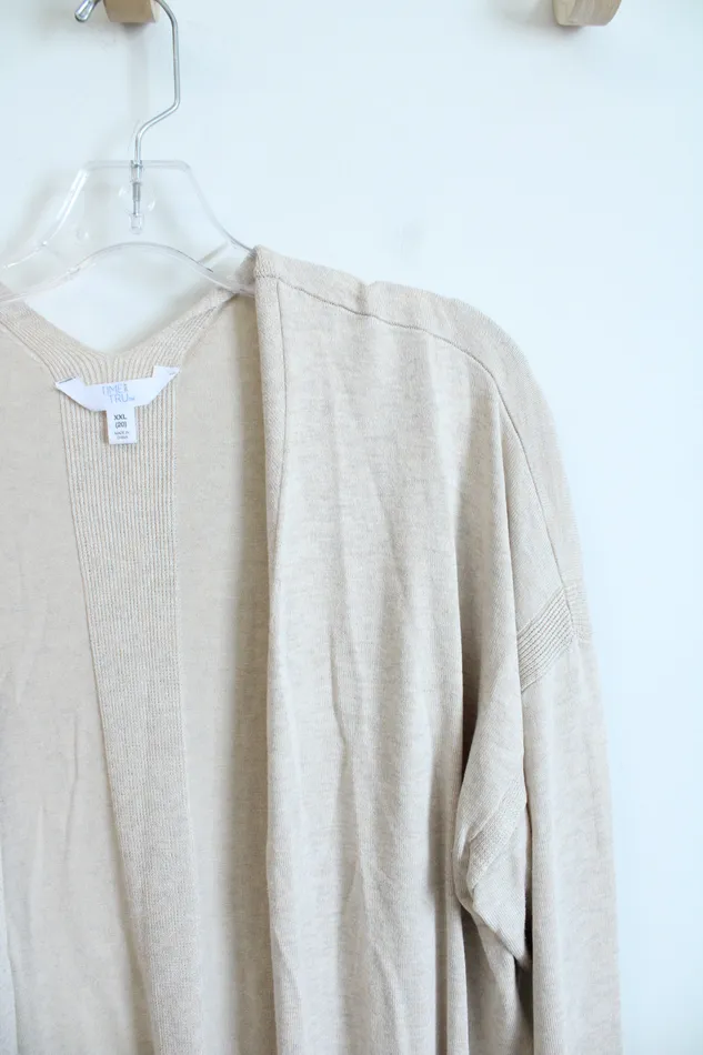 Time And Tru Beige Cardigan XXL Time And Tru Necklaces