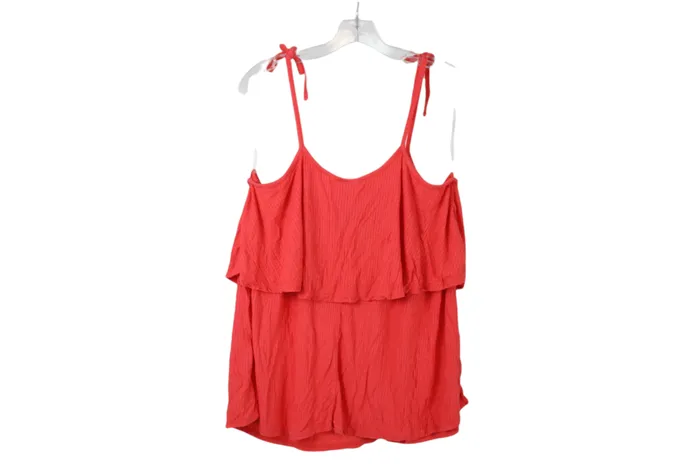 Time And Tru Pink Ribbed Tank XL Time And Tru Necklaces