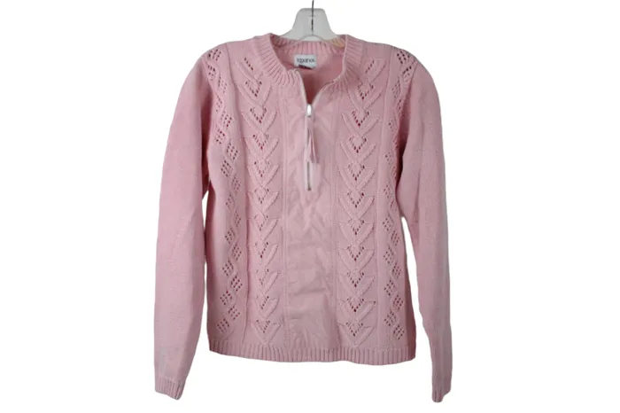 Together Pink Knit Sweater S Together Necklaces