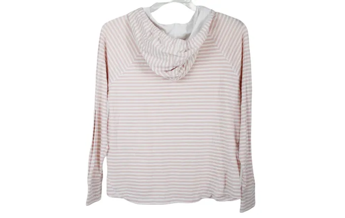 Tommy Hilfiger Earrings Tommy Hilfiger Sport Pink Stripe Hooded Shirt M