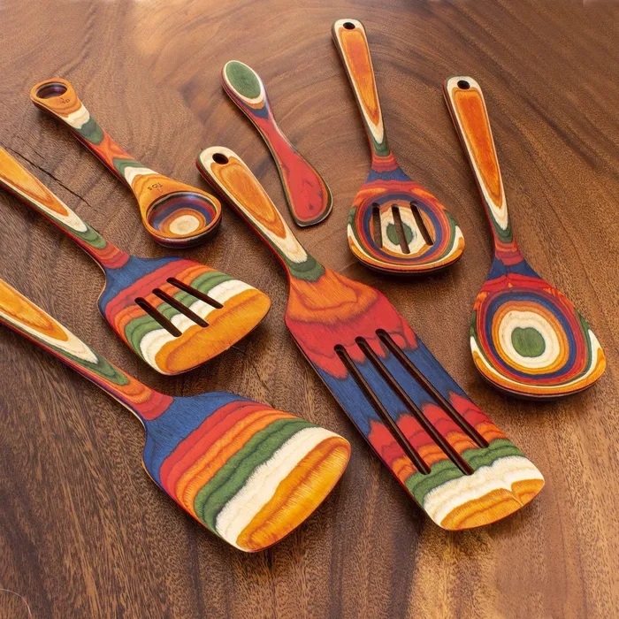 TOTALLYBAMBOO Earrings Totally Bamboo Baltique Marrakesh Cooking Utensil Set 7Piece