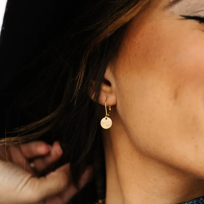 Twisted Silver Earrings DOT Earrings
