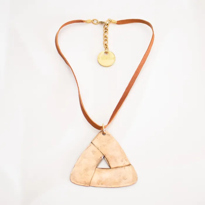 Twisted Silver LEATHER ZEN Necklace Necklaces