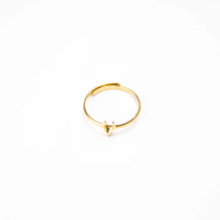 Twisted Silver WISHBONE Ring Rings