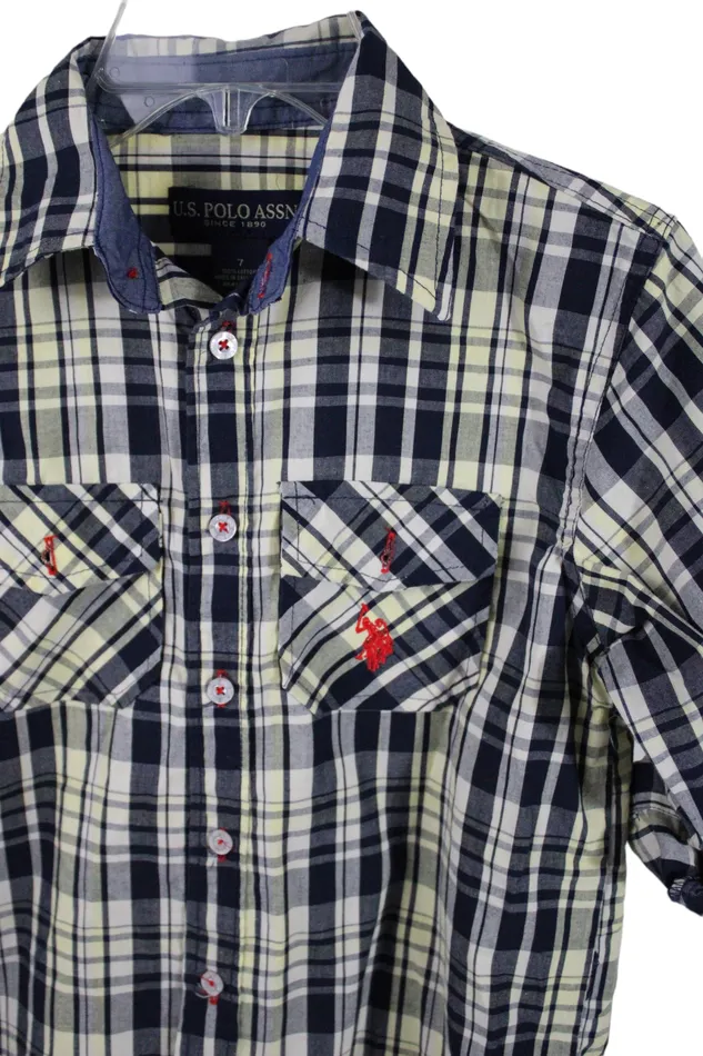 US Polo Earrings US Polo Assn Plaid Shirt 7