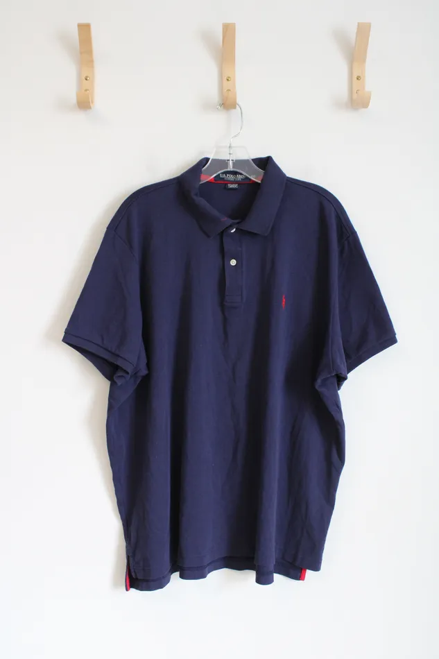 US Polo Rings US Polo Assn Navy Blue Short Sleeve Polo XXL
