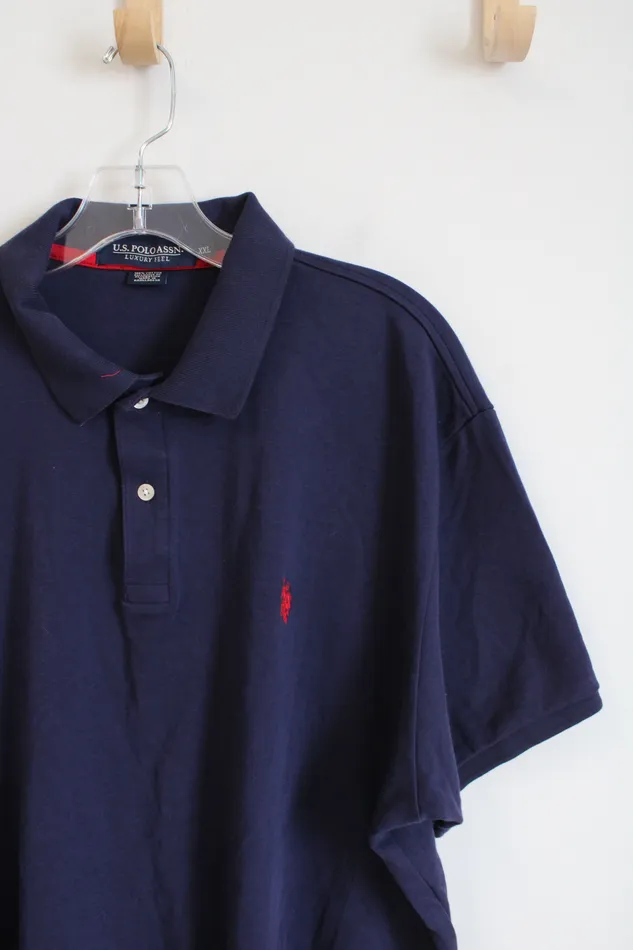 US Polo Rings US Polo Assn Navy Blue Short Sleeve Polo XXL US Polo Rings US Polo Assn Navy Blue Short Sleeve Polo XXL