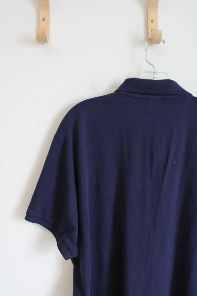US Polo Rings US Polo Assn Navy Blue Short Sleeve Polo XXL US Polo Rings US Polo Assn Navy Blue Short Sleeve Polo XXL