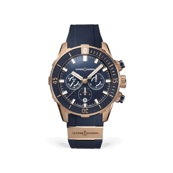Ulysse Nardin Diver Chronograph 44mm Rose Gold Watch Ulysse Nardin Earrings Ulysse Nardin Diver Chronograph 44mm Rose Gold Watch Ulysse Nardin Earrings