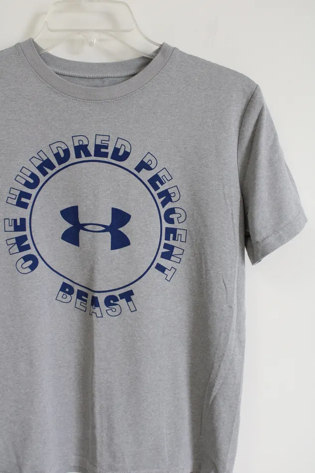 Under Armour Loose Fit Gray Shirt Youth L 1416 Under Armour Earrings