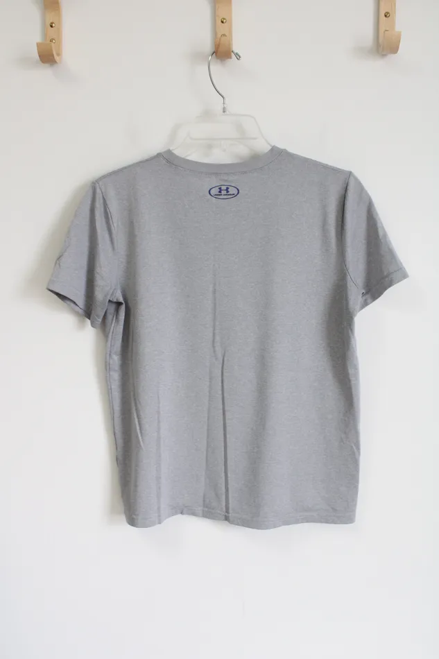 Under Armour Loose Fit Gray Shirt Youth L 1416 Under Armour Earrings