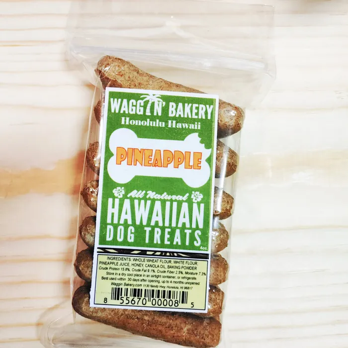 WAGGINBAKERY Earrings WAGGIN BAKERY Hawaiian AllNatural Pineapple Dog Treats 4 oz WAGGINBAKERY Earrings WAGGIN BAKERY Hawaiian AllNatural Pineapple Dog Treats 4 oz