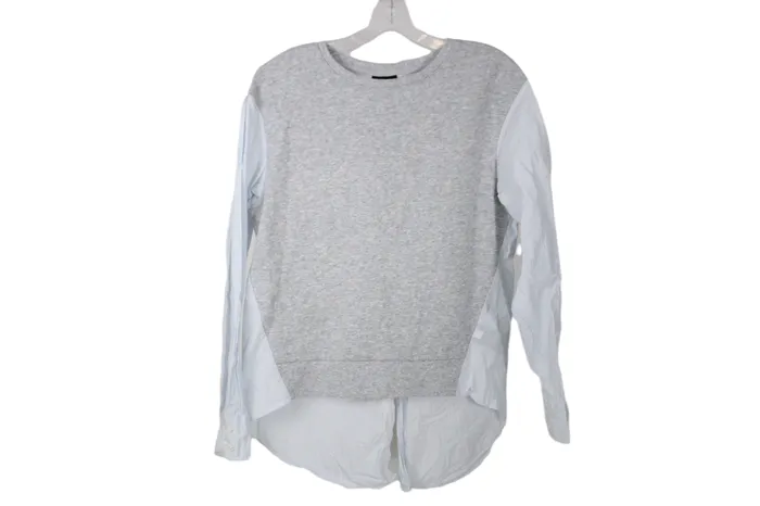 Who What Wear Earrings Who What Wear Gray Top XS