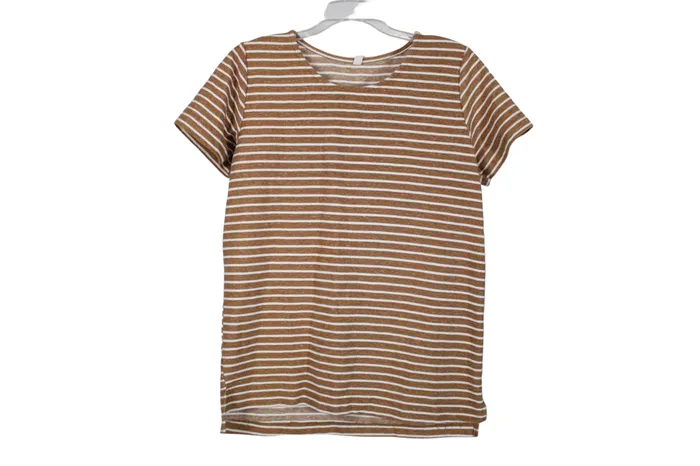 Wishlist Earrings Wishlist Orange Striped Top S