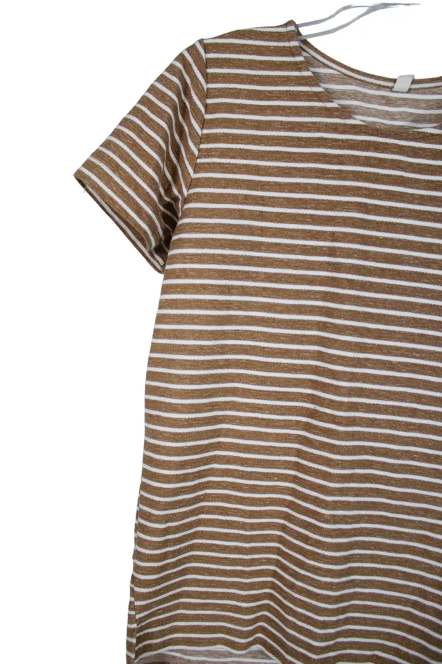 Wishlist Earrings Wishlist Orange Striped Top S