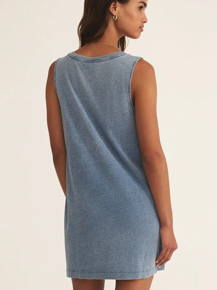 Z Supply Sloane Knit Denim Dress Z Supply Earrings