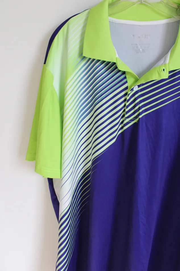 Zity Earrings Zity Green Purple Polo Shirt XL